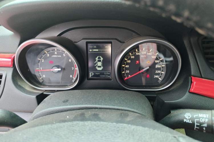 Used Bestune B50 2016 1.4T Automatic Sport Luxury Edition Odometer Close Up