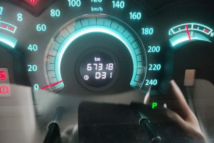 Used Bestune B70 2012 1.8L automatic luxury edition Odometer Close Up