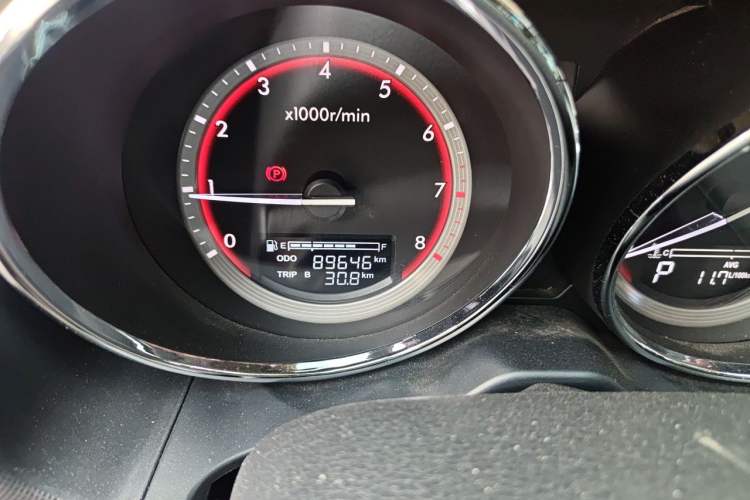 Used Bestune B70 2016 2.0L Automatic Premium Edition Odometer Close Up
