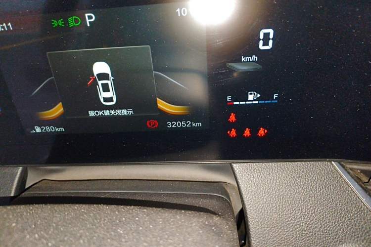 Used Bestune B70 2021 1.5T Automatic Smart Enjoyment Edition Odometer Close Up