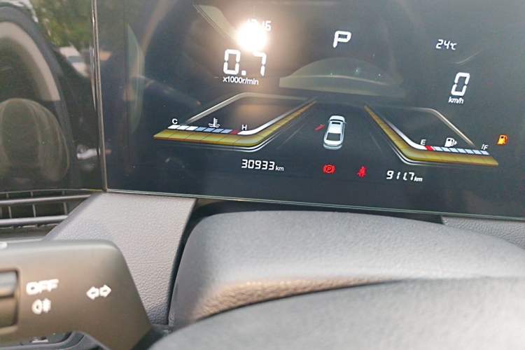 Used Bestune B70 2022 Third Generation 1.5T Automatic Enjoyment Version Odometer Close Up