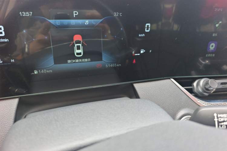 Used Bestune B70 2022 Third Generation 1.5T Automatic Premium Edition Odometer Close Up