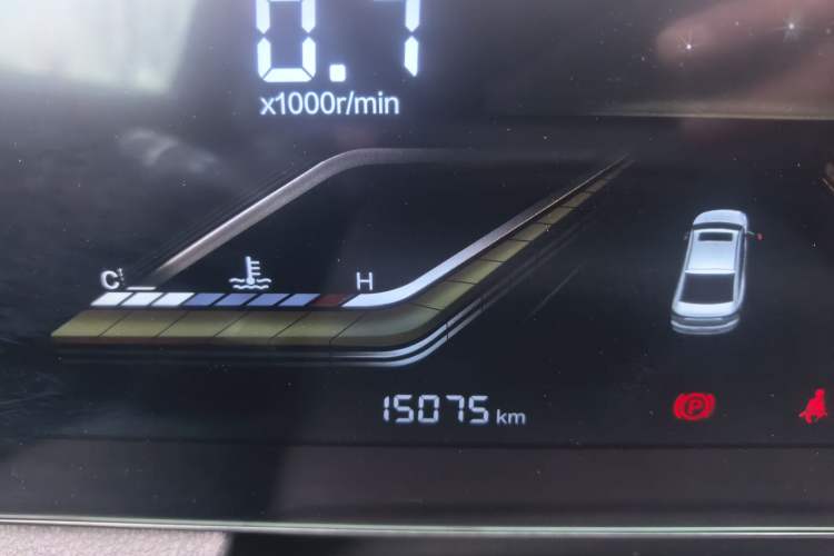 Used Bestune B70 2022 Third Generation 1.5T Automatic Enjoyment Version Odometer Close Up