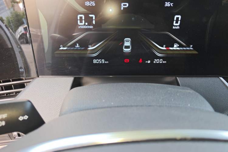 Used Bestune B70 2023 Third Generation 1.5T Automatic Enjoyment Version 70th Anniversary Edition Odometer Close Up