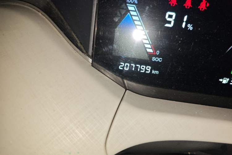 Used Bestune NAT 2021 Ride-Hailing Version Odometer Close Up