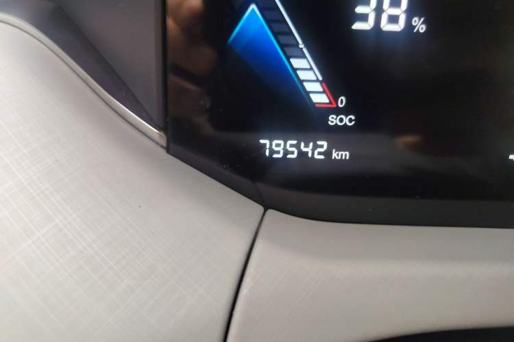 Used Bestune NAT 2021 Ride-Hailing Version Odometer Close Up