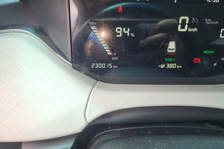 Used Bestune NAT 2021 Ride-Hailing Version Odometer Close Up