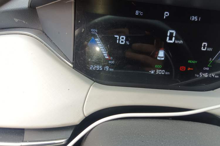 Used Bestune NAT 2022 Comfortable Travel Rental Edition Odometer Close Up