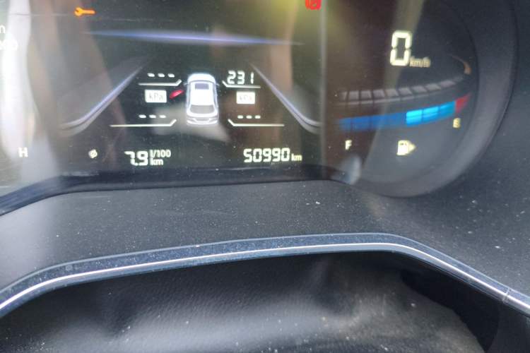 Used Bestune T33 2019 1.6L Automatic Luxury Version China V Emission Standard Odometer Close Up