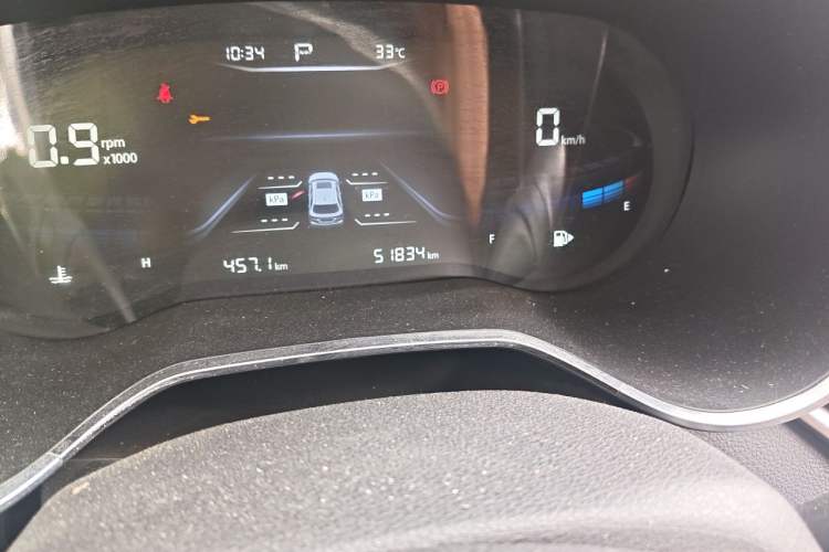 Used Bestune T33 2021 1.2T DCT Luxury Model Odometer Close Up