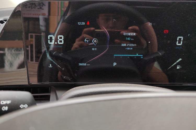 Used Bestune T55 2021 1.5T Automatic Joyful·Prestige Edition Odometer Close Up