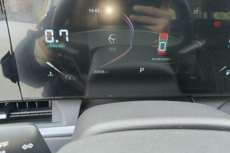 Used Bestune T55 2022 1.5T Automatic Leap Edition Odometer Close Up