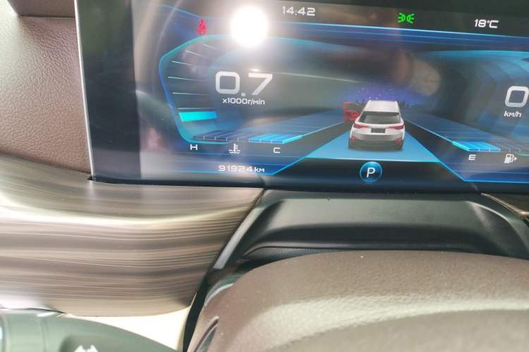 Used Bestune T77 2019 230 TID Automatic Prestige Version China VI Emission Standard Odometer Close Up
