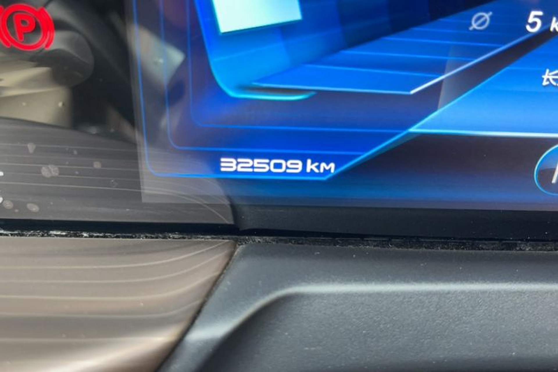 Used Bestune T77 2019 230 TID Automatic Luxury Version China VI Emission Standard Odometer Close Up