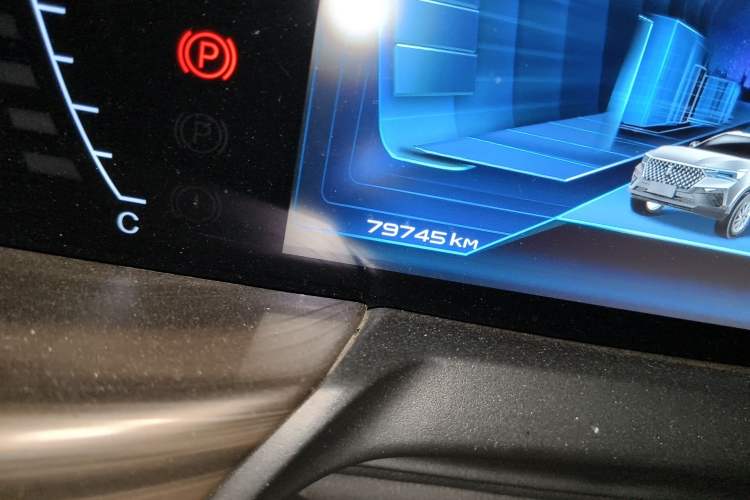 Used Bestune T77 2019 230 TID Automatic Luxury Version National V Odometer Close Up