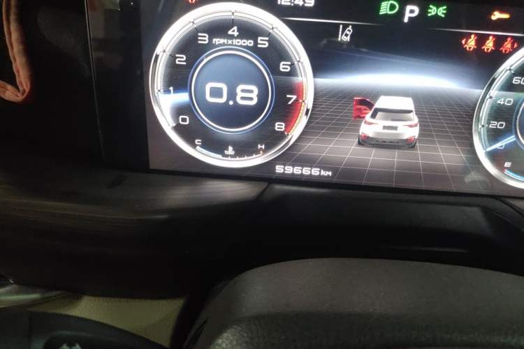 Used Bestune T77 2019 230 TID Automatic Prestige Version China VI Emission Standard Odometer Close Up