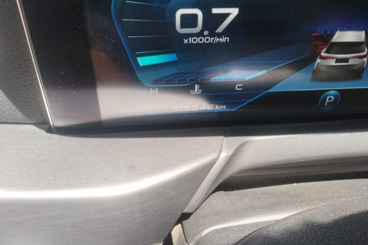 Used Bestune T77 2019 230 TID Automatic Prestige Version China V Emission Standard Odometer Close Up
