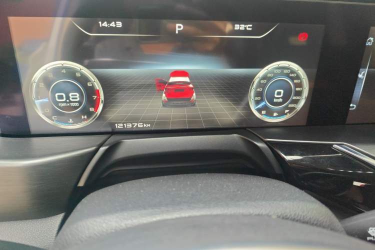 Used Bestune T77 2019 230 TID Automatic Prestige Version China V Emission Standard Odometer Close Up