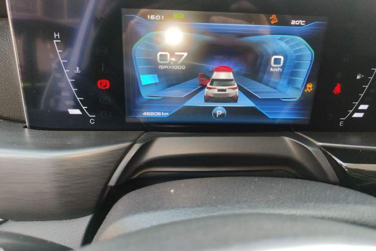 Used Bestune T77 2019 230 TID Automatic Prestige Version China VI Emission Standard Odometer Close Up