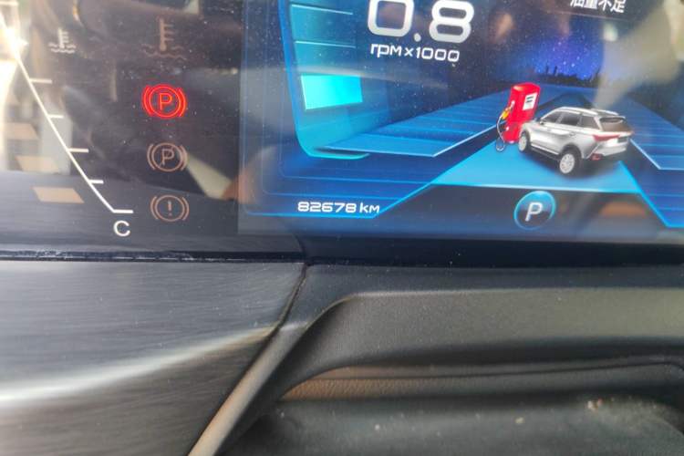 Used Bestune T77 2019 230 TID Automatic Prestige Version China V Emission Standard Odometer Close Up