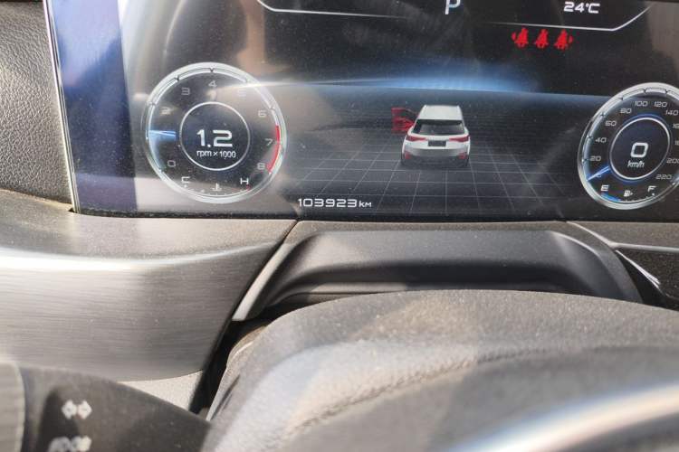 Used Bestune T77 2019 230 TID Automatic Prestige Version Rice Noodle Edition China VI Emission Standard Odometer Close Up