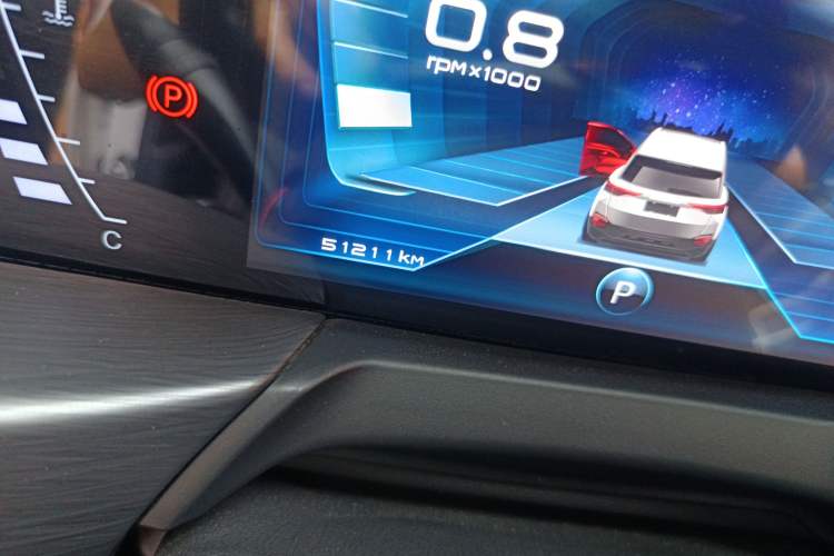 Used Bestune T77 2019 230 TID Automatic Luxury Version China VI Emission Standard Odometer Close Up