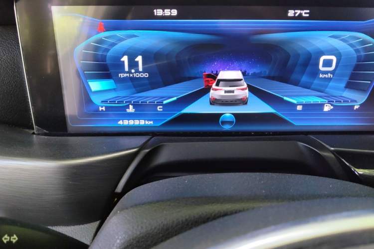Used Bestune T77 2019 Facelift 230 TID Manual Luxury Version China VI Odometer Close Up