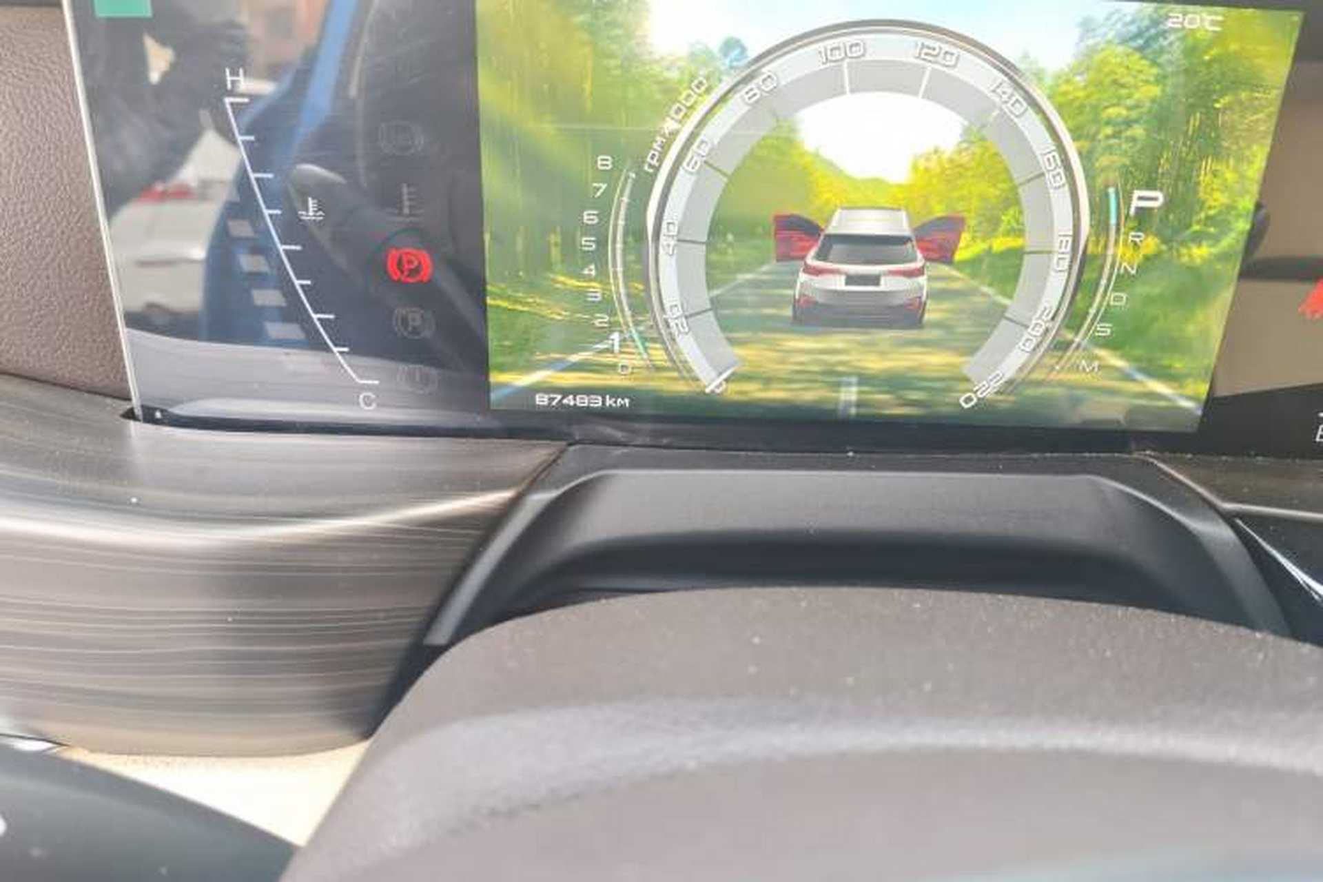 Used Bestune T77 2020 PRO 280 TID Automatic Luxury Model Odometer Close Up