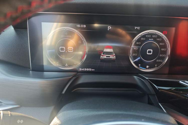Used Bestune T77 2020 PRO 280 TID Automatic Prestige Model Odometer Close Up