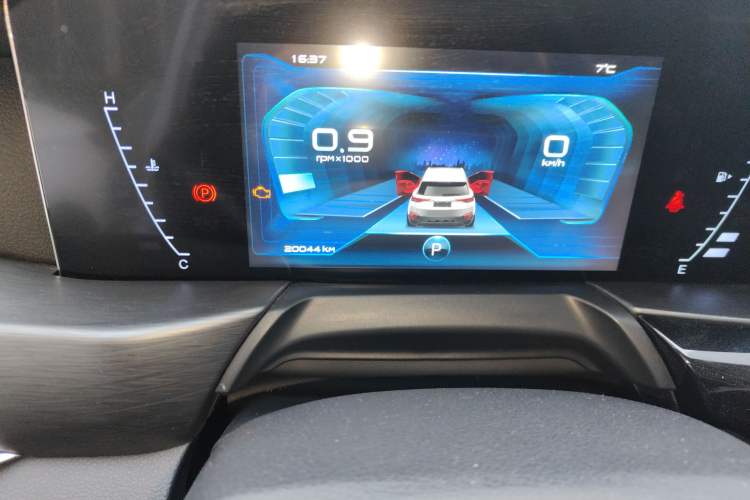 Used Bestune T77 2020 PRO 280 TID Automatic Luxury Model Odometer Close Up