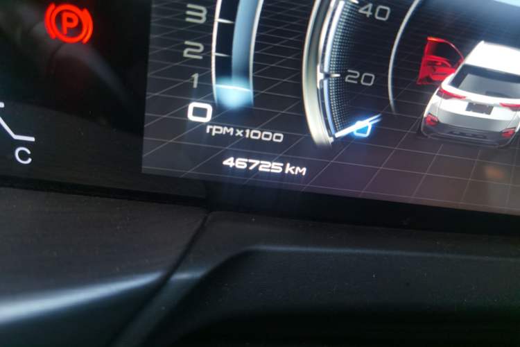 Used Bestune T77 2020 PRO 280 TID Automatic Luxury Model Odometer Close Up
