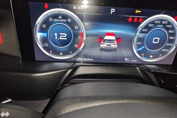 Used Bestune T77 2020 PRO 280 TID Automatic Prestige Model Odometer Close Up