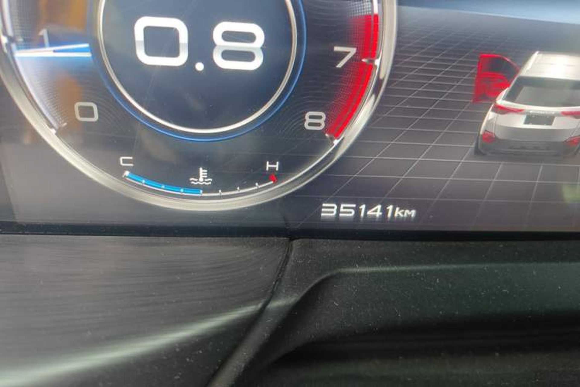 Used Bestune T77 2020 PRO 280 TID Automatic Prestige Model Odometer Close Up