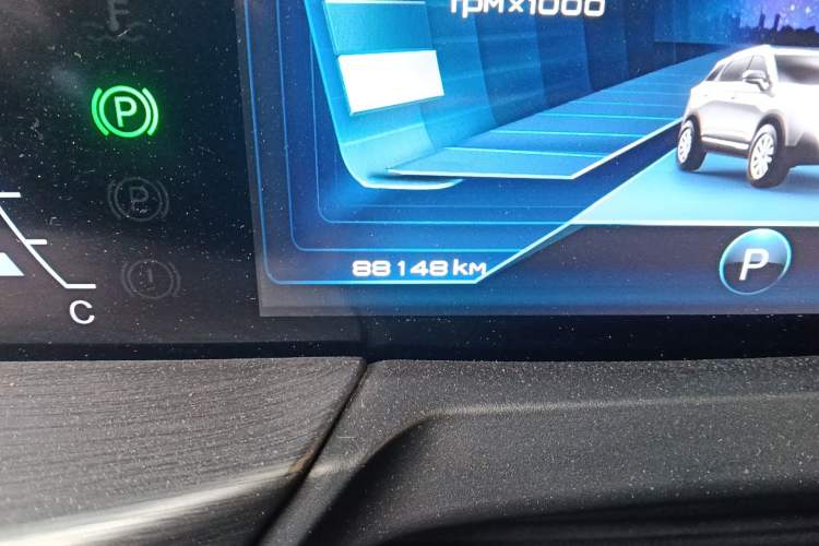 Used Bestune T77 2020 PRO 280 TID Automatic Luxury Model Odometer Close Up