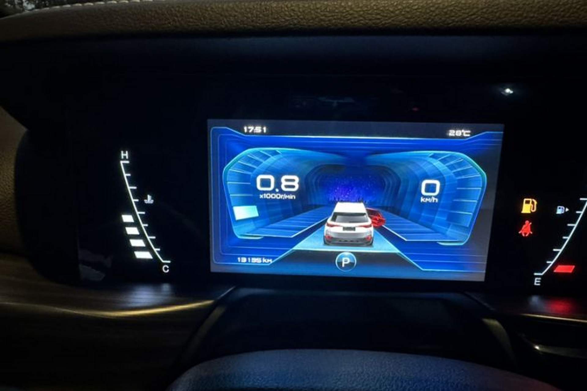 Used Bestune T77 2021 PRO 280 TID Automatic Luxury Model Odometer Close Up