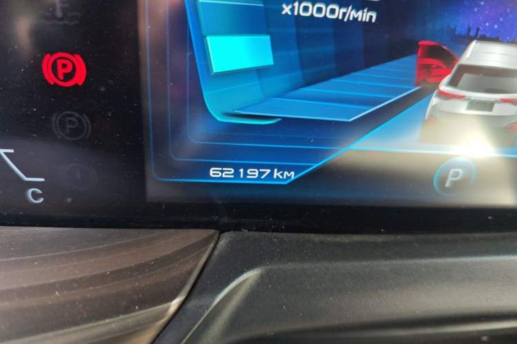Used Bestune T77 2021 PRO 280 TID Automatic Luxury Model Odometer Close Up