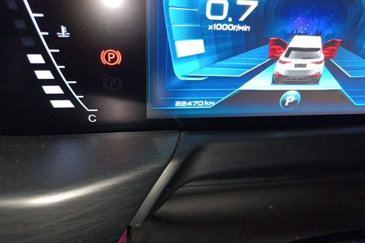 Used Bestune T77 2021 PRO 280 TID Automatic Luxury Model Odometer Close Up