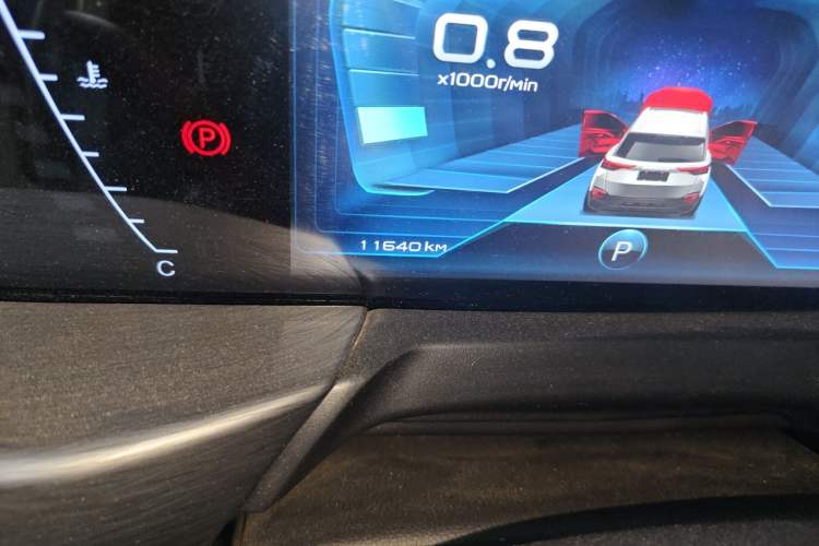 Used Bestune T77 2021 PRO 280 TID Automatic Luxury Model Odometer Close Up