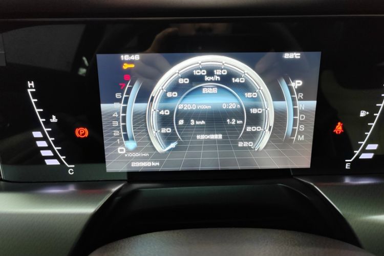 Used Bestune T77 2023 1.5T Automatic Luxury Model Odometer Close Up