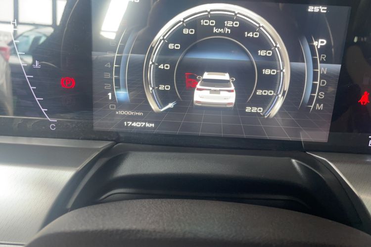 Used Bestune T77 2023 1.5T Automatic Luxury Model Odometer Close Up