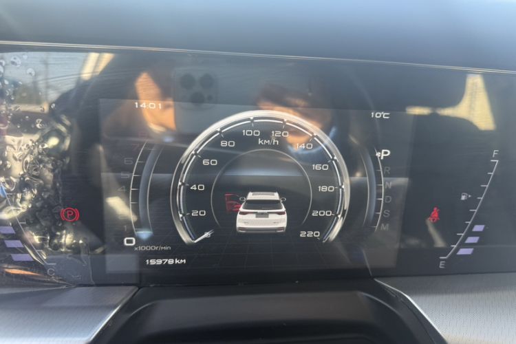 Used Bestune T77 2023 1.5T Automatic Luxury Model Odometer Close Up