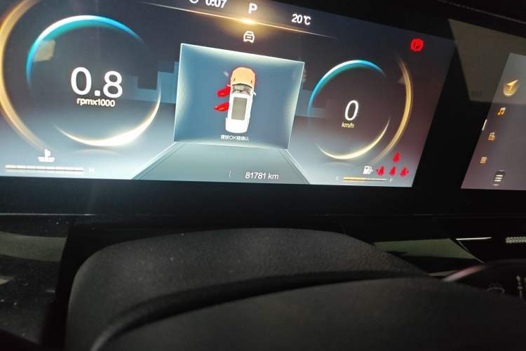 Used Bestune T99 2020 20TD Automatic Premium Edition Odometer Close Up