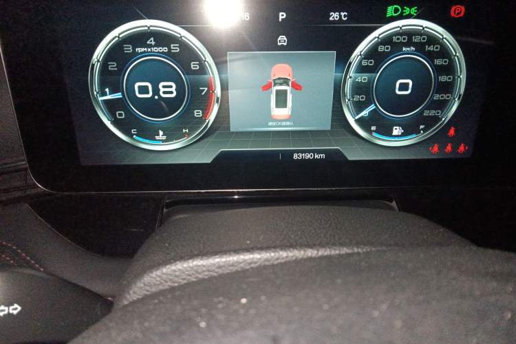 Used Bestune T99 2020 20TD Automatic Premium Edition Odometer Close Up