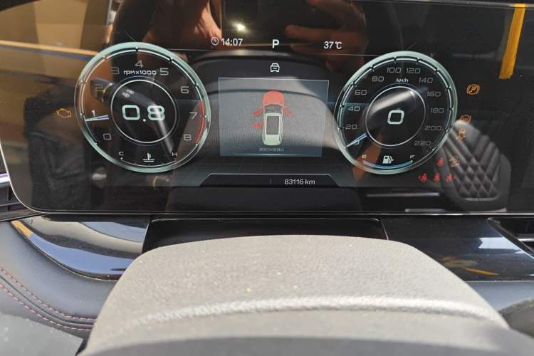 Used Bestune T99 2020 20TD Automatic Premium Edition Odometer Close Up