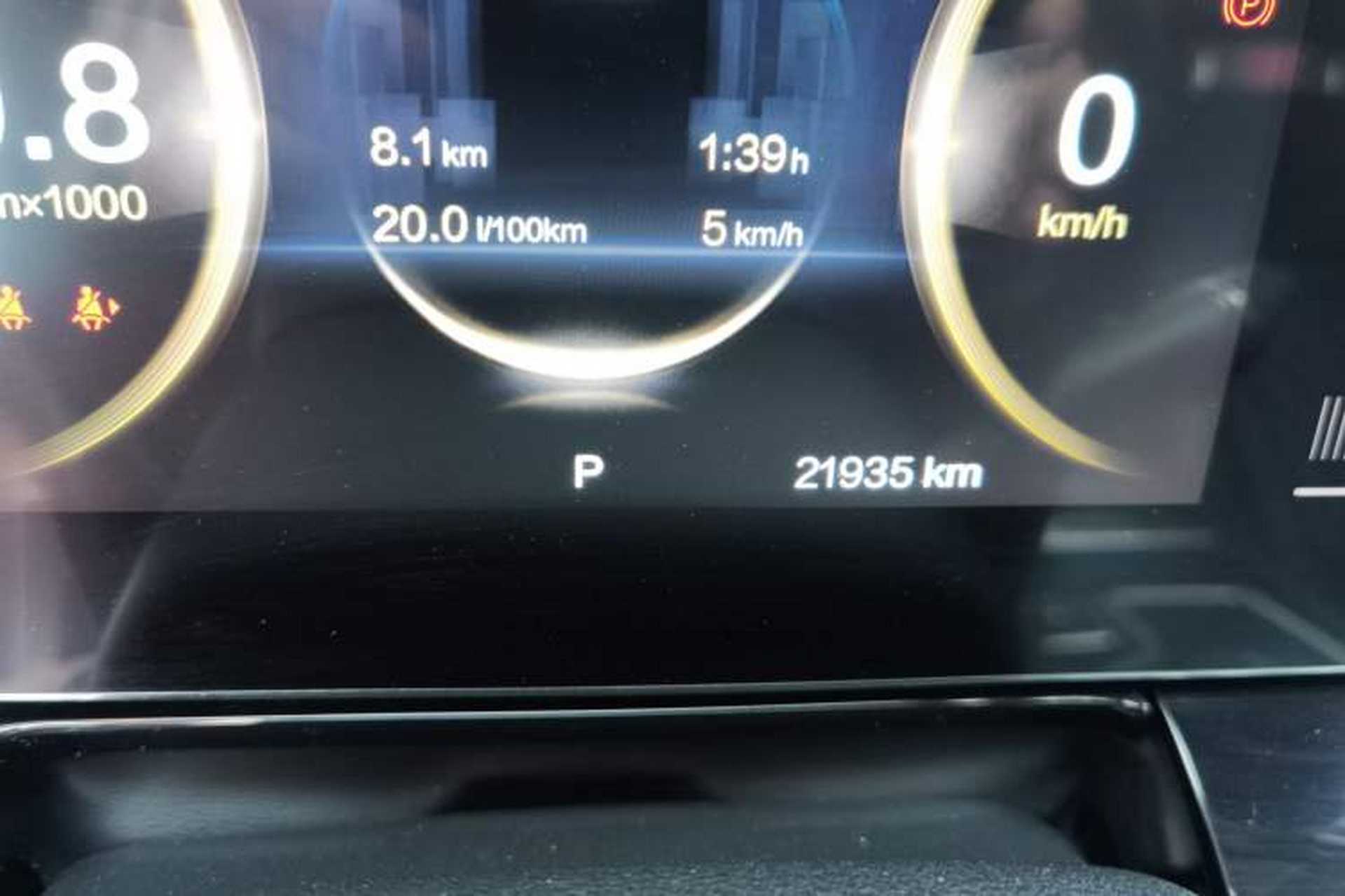 Used Bestune T99 2020 20TD Automatic Luxury Edition Odometer Close Up