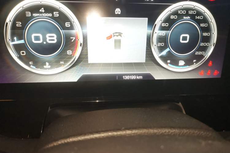 Used Bestune T99 2020 20TD Automatic Premium Edition Odometer Close Up