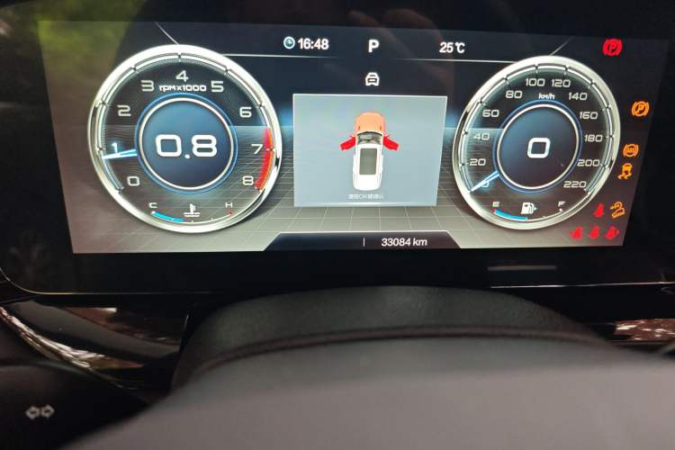 Used Bestune T99 2020 20TD Automatic Premium Edition Odometer Close Up