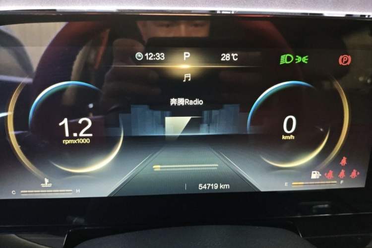 Used Bestune T99 2020 20TD Automatic Premium Edition Odometer Close Up