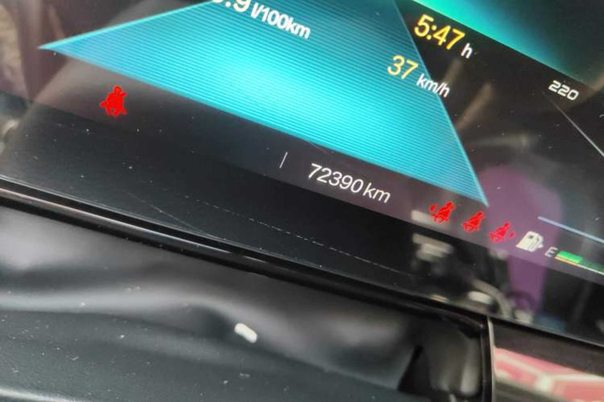 Used Bestune T99 2020 20TD Automatic Premium Edition Odometer Close Up