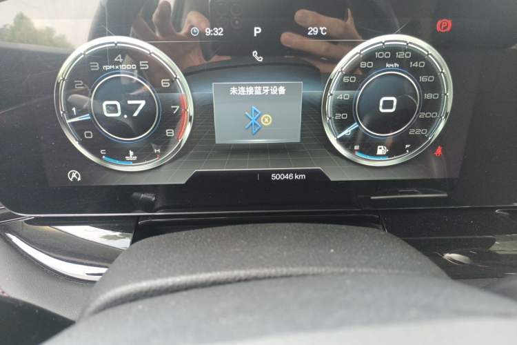 Used Bestune T99 2020 20TD Automatic Premium Edition Odometer Close Up